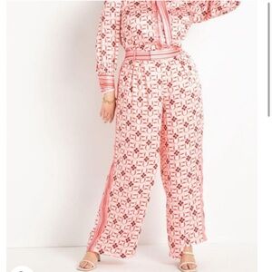 Eloquii pink printed set
